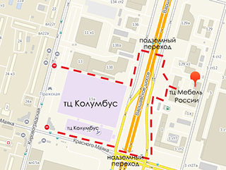 Маршрут от метро. Маршрут от метро.